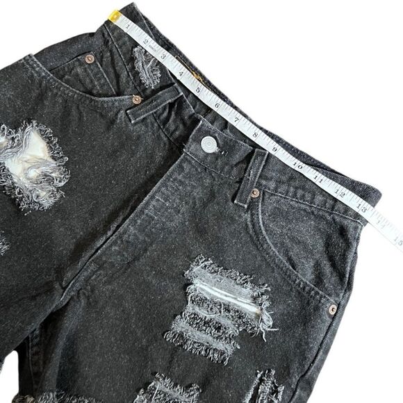 Levi’s vintage Jean shorts cut off black Orange tag size 7 - Picture 12 of 15
